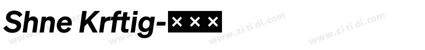 Shne Krftig字体转换